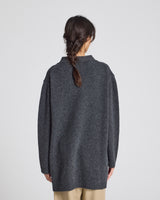 GAI+LISVA Alba Lammwoll-Strickjacke Knit 605 Dark Grey