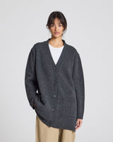 GAI+LISVA Alba Lammwoll-Strickjacke Knit 605 Dark Grey