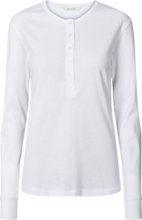 GAI+LISVA Alberte Cotton 1x1 RIB Top Top 100 White