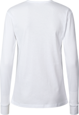 GAI+LISVA Ida Cotton 1x1 RIB Henley Tee GOTS 243975 Top 100 White