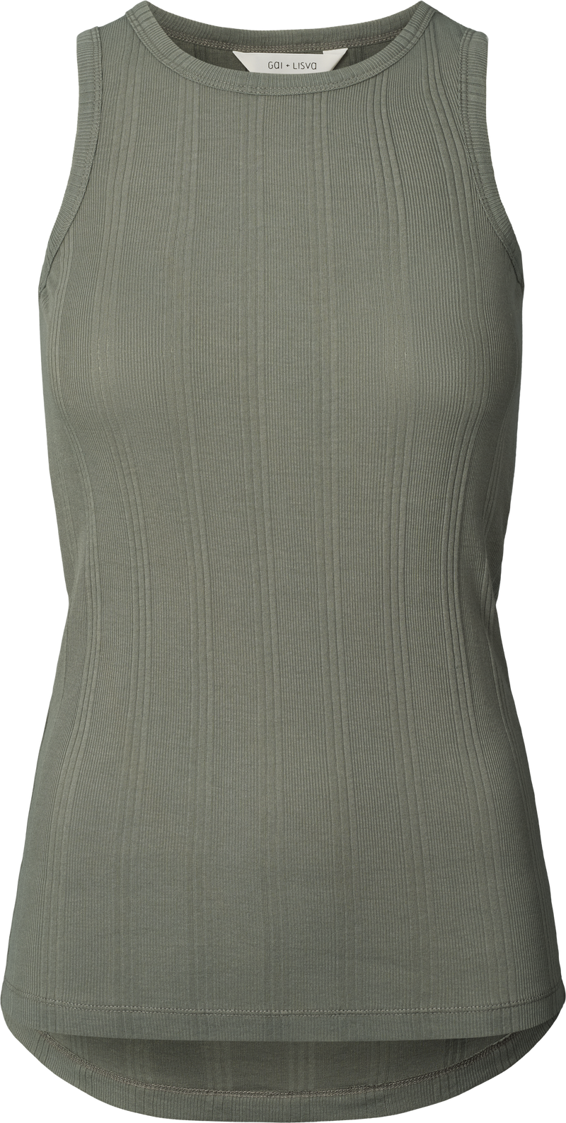 GAI+LISVA Alberte Cotton Top GOTS Top 193 Metal Grey