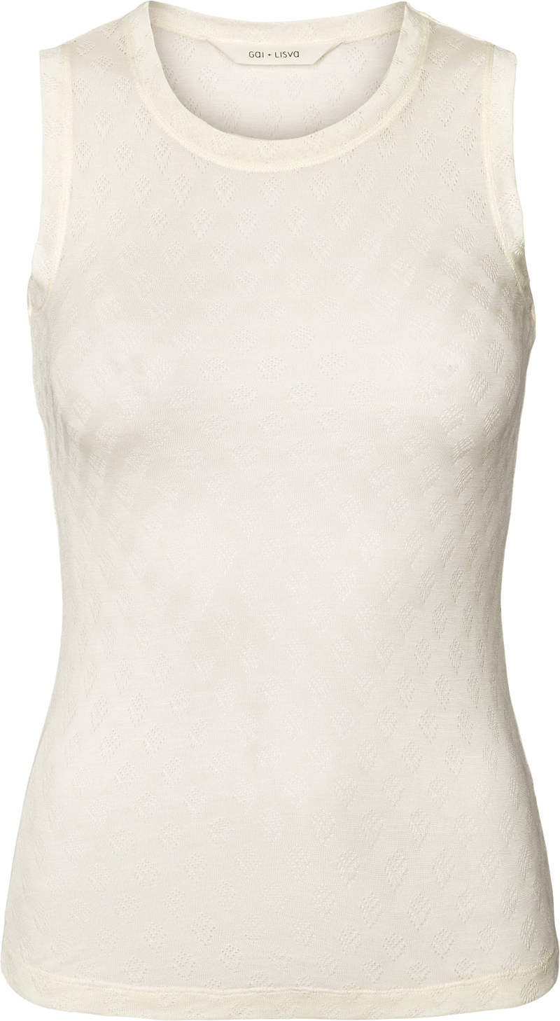 GAI+LISVA Alberte S´less Silk Top Top 150 Off White