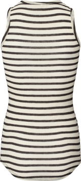 GAI+LISVA Alberte Wool Top Top 196 Reverse Dark Grey Stripe