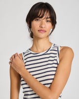 GAI+LISVA Alberte Wool Top Top 197 Reverse Denim Stripe