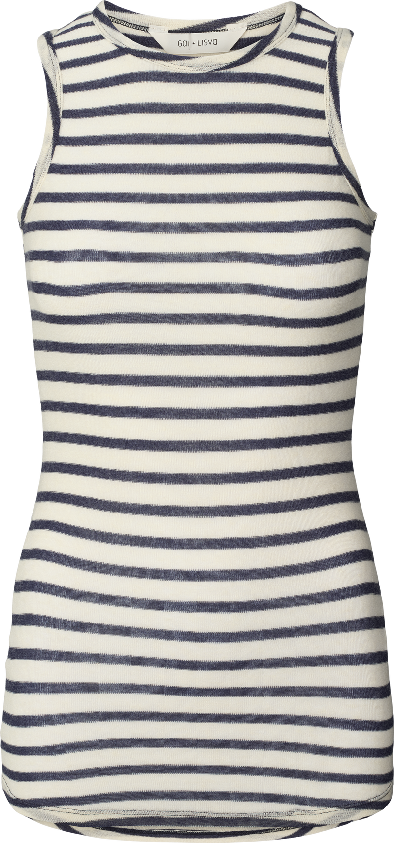 GAI+LISVA Alberte Wool Top Top 197 Reverse Denim Stripe