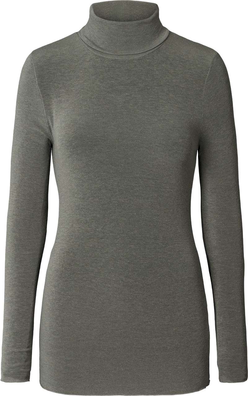 GAI+LISVA Anna Wool Turtleneck Top 132 Dark Gull Grey