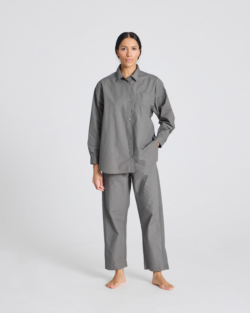 GAI+LISVA Astrid Pant Poplin Pants & Shorts 193 Metal Grey