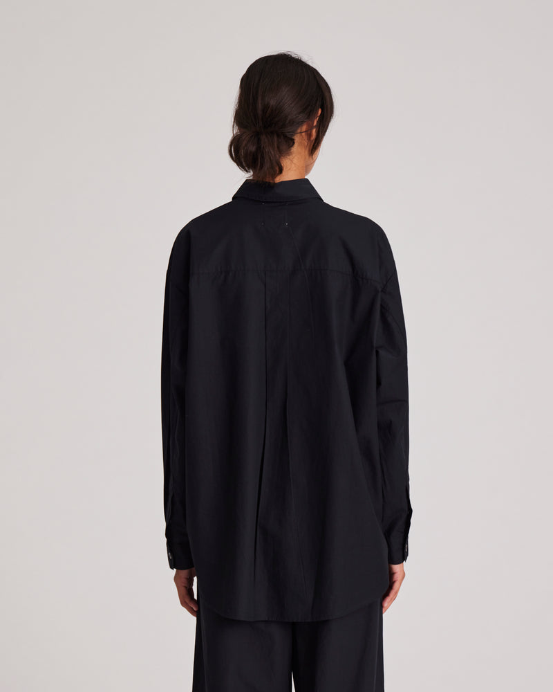 GAI+LISVA Astrid Shirt Poplin Gots 243975 Shirt 650 Black