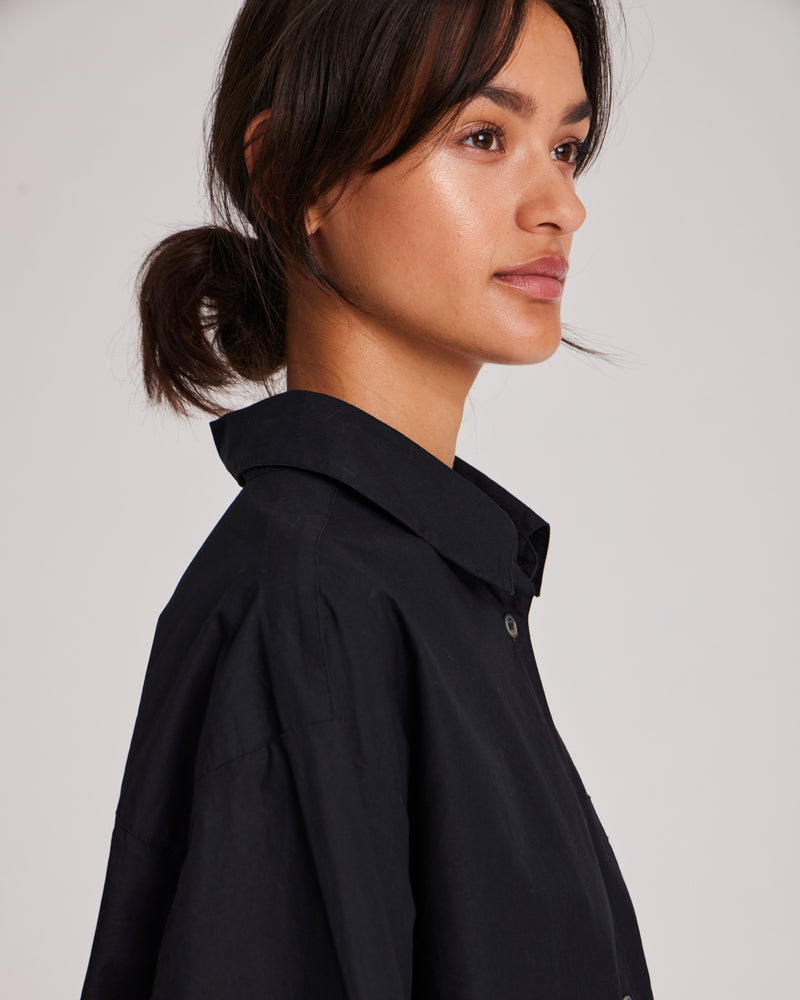 GAI+LISVA Astrid Shirt Poplin Gots 243975 Shirt 650 Black