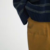 GAI+LISVA Barbera Stripe Lambswool Jumper Knit 137 Midnight Blue / Dark Grey Stripe