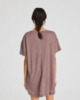 GAI+LISVA Bertha Linen T-shirt Top 658 Peppercorn