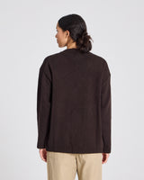 GAI+LISVA Edith Lambswool Cardigan GOTS 243975 Knit 681 Mulch