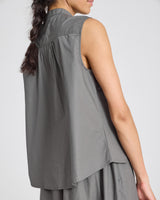 GAI+LISVA Elisa Top Poplin Gots 243975 Shirt 193 Metal Grey