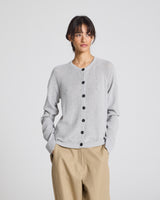 GAI+LISVA Ella Cardigan Cotton GOTS 243975 Knit 601 Light Grey Melange