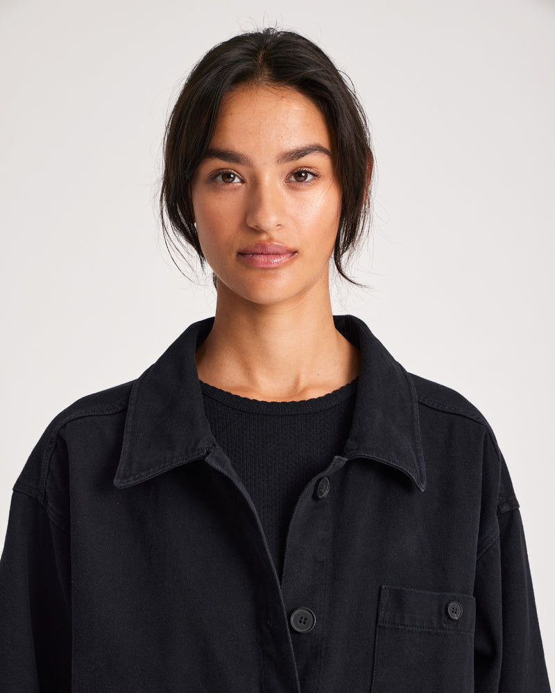 GAI+LISVA Ellie Workwear Jacket Shirt 650 Black