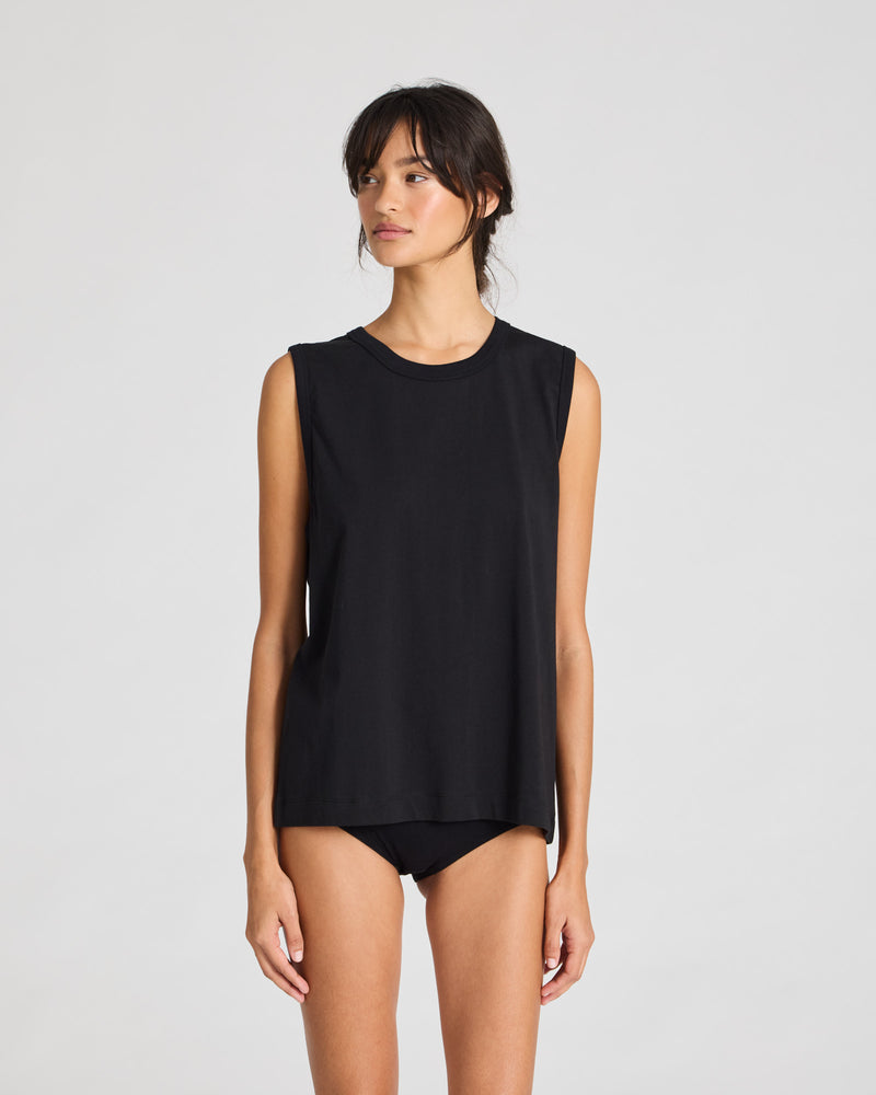 GAI+LISVA Genny Cotton Tank Top GOTS 243975 Top 650 Black