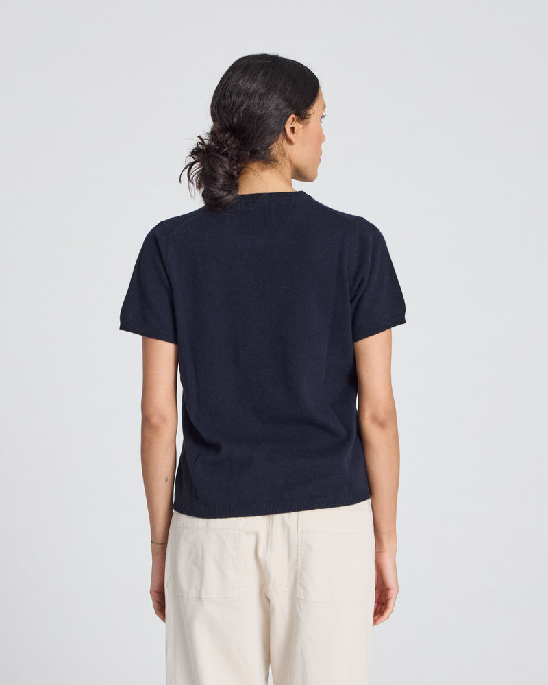 GAI+LISVA Ellia Cashmere Tee Knit 453 Navy