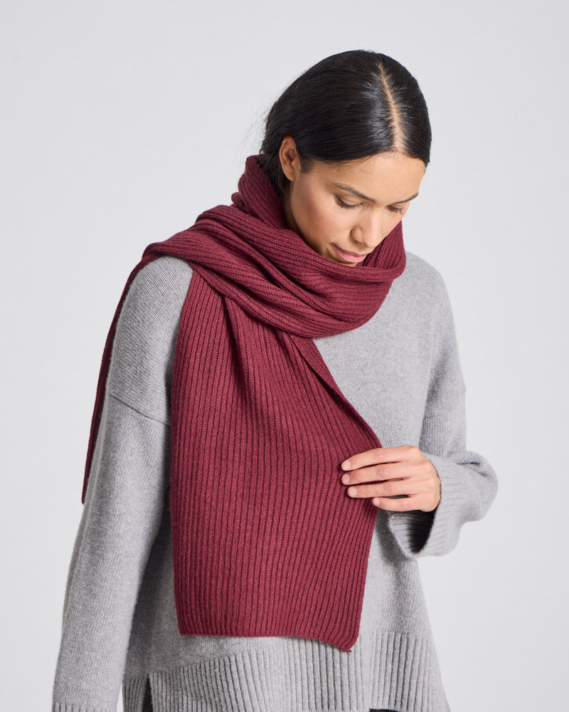 GAI+LISVA Mille Cashmere Scarf Knit 133 Fudge