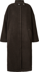 GAI+LISVA Nellie Wool Coat Jacket 682 Mulch/ Ecru Herringbone