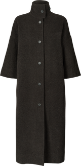 GAI+LISVA Nete Coat Jacket 682 Mulch/ Ecru Herringbone