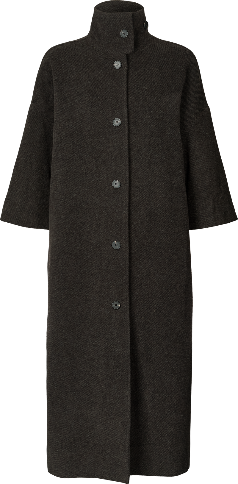 GAI+LISVA Nete Coat Jacket 682 Mulch/ Ecru Herringbone