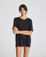 GAI+LISVA Nynne Leinen T-Shirt Top 650 Black