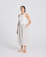 GAI+LISVA Petra Rock Popeline Dresses & Skirts 126 Mulch White Stripe