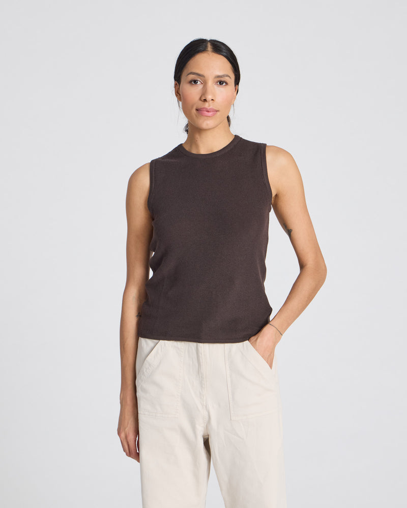 GAI+LISVA Sofie Knit Tank GOTS 243975 Knit 681 Mulch