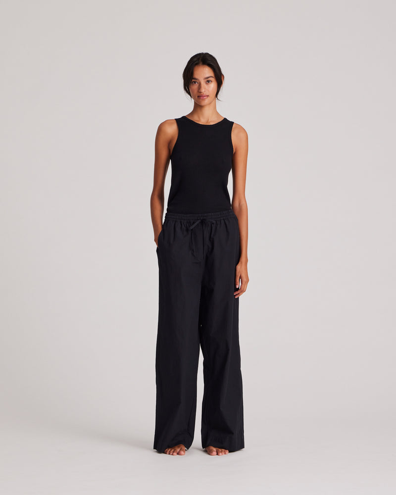 GAI+LISVA Thilde Pant Poplin GOTS 243975 Pants & Shorts 650 Black