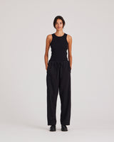 GAI+LISVA Thilde Pant Twill GOTS 243975 Pants & Shorts 650 Black