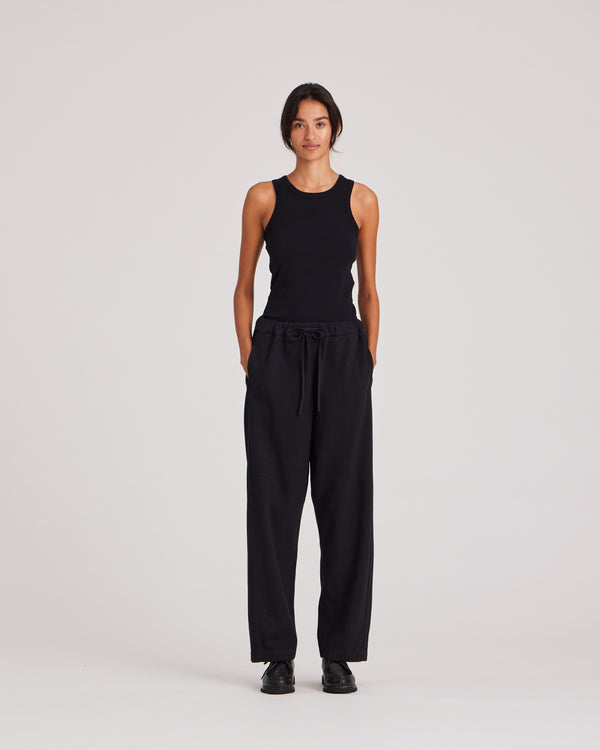 GAI+LISVA Thilde Pant Twill GOTS 243975 Pants & Shorts 650 Black