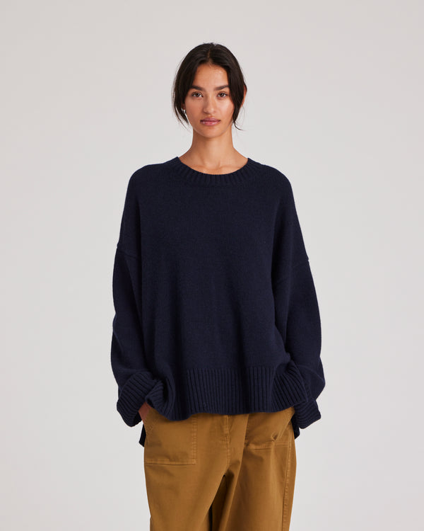 GAI+LISVA Vigga Lambswool Jumper Knit 181 Midnight Blue