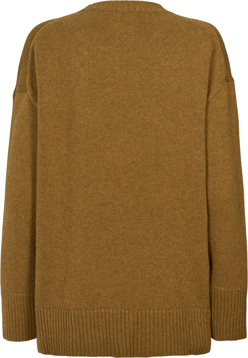 GAI+LISVA Vigga Lambswool Jumper Knit 201 Tobacco