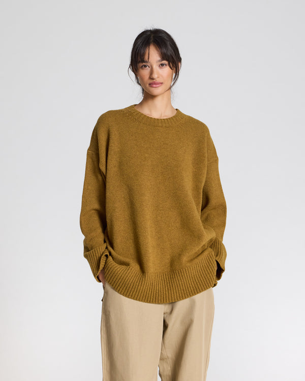 GAI+LISVA Vigga Lambswool Jumper Knit 201 Tobacco