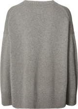 GAI+LISVA Vigga Lambswool Jumper Knit 602 Grey Melange