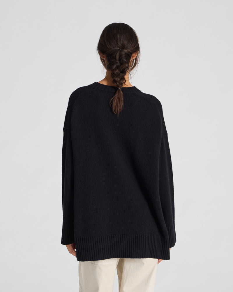 GAI+LISVA Vigga Lammwollpullover Knit 650 Black