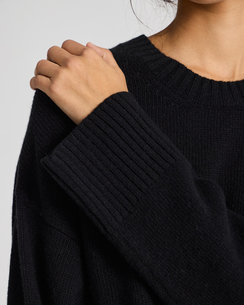 GAI+LISVA Vigga Lammwollpullover Knit 650 Black