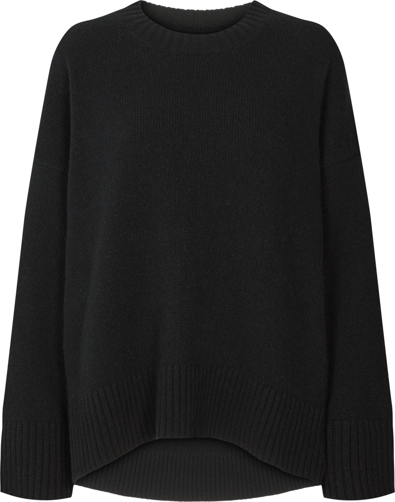 GAI+LISVA Vigga Lammwollpullover Knit 650 Black