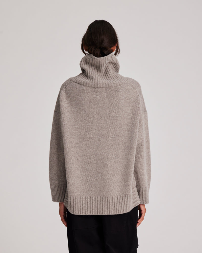 GAI+LISVA Vita Lambswool Jumper Knit 173 Stone Grey