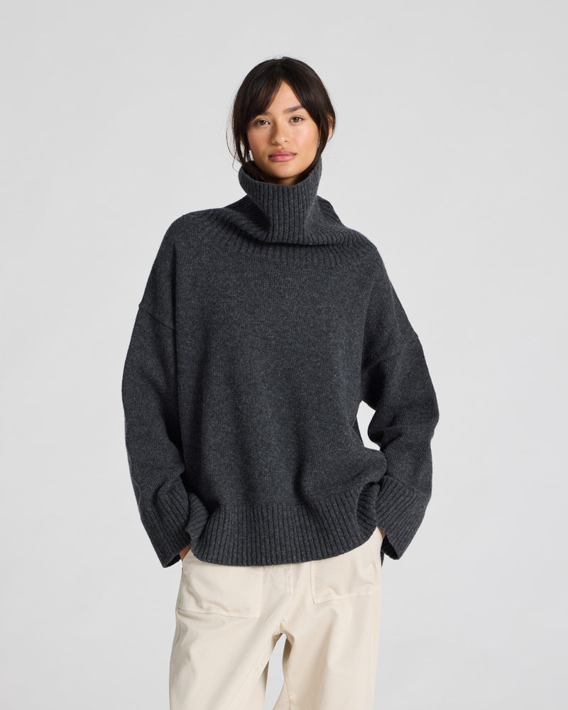 GAI+LISVA Vita Lambswool Jumper Knit 605 Dark Grey