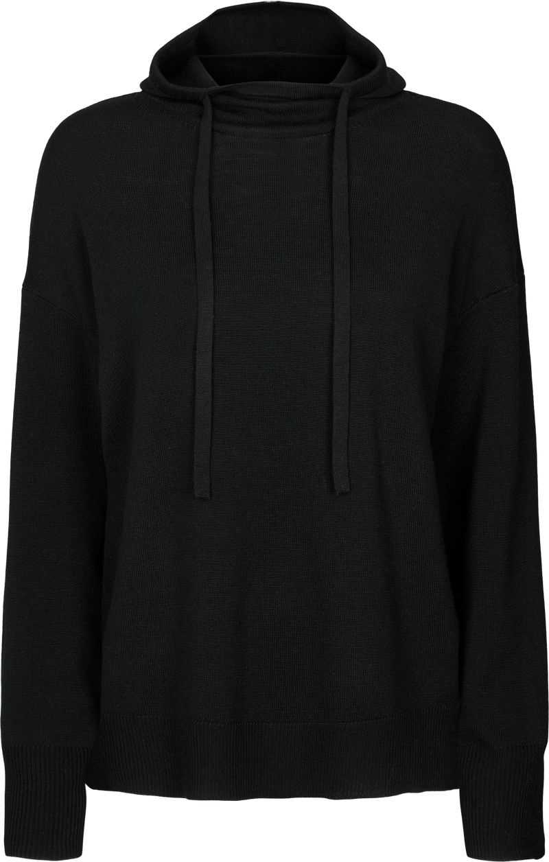 GAI+LISVA Jenny Merino Hoodie Knit 650 Black